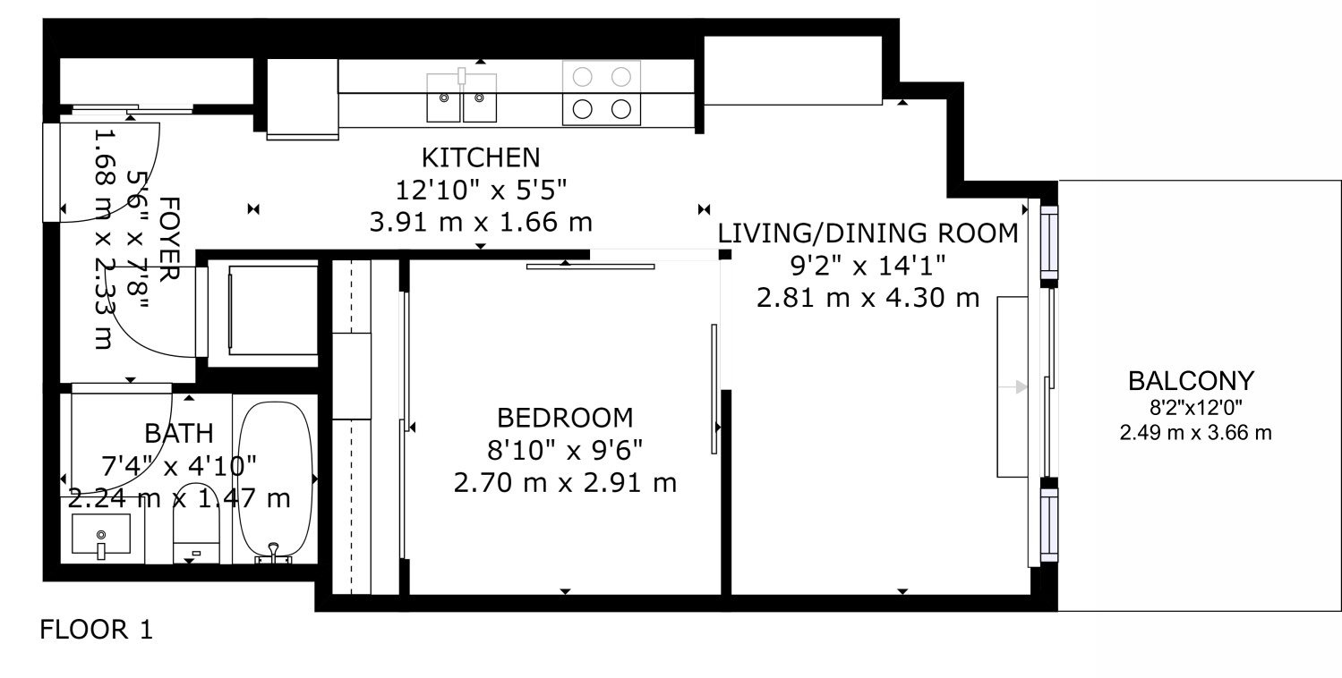 9471 Yonge Street - Unit 528 - Floor Plan