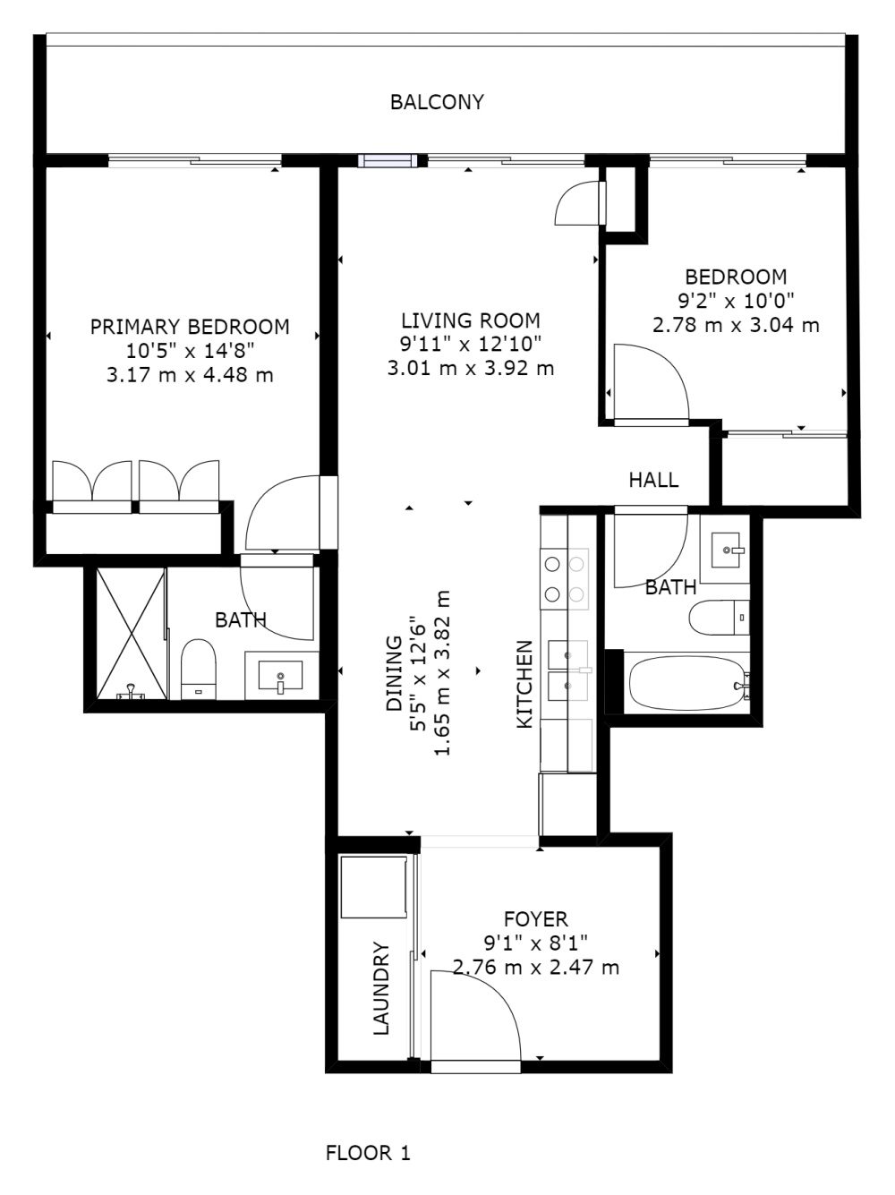 565 Wilson Ave Unit 1201 - Floor Plan
