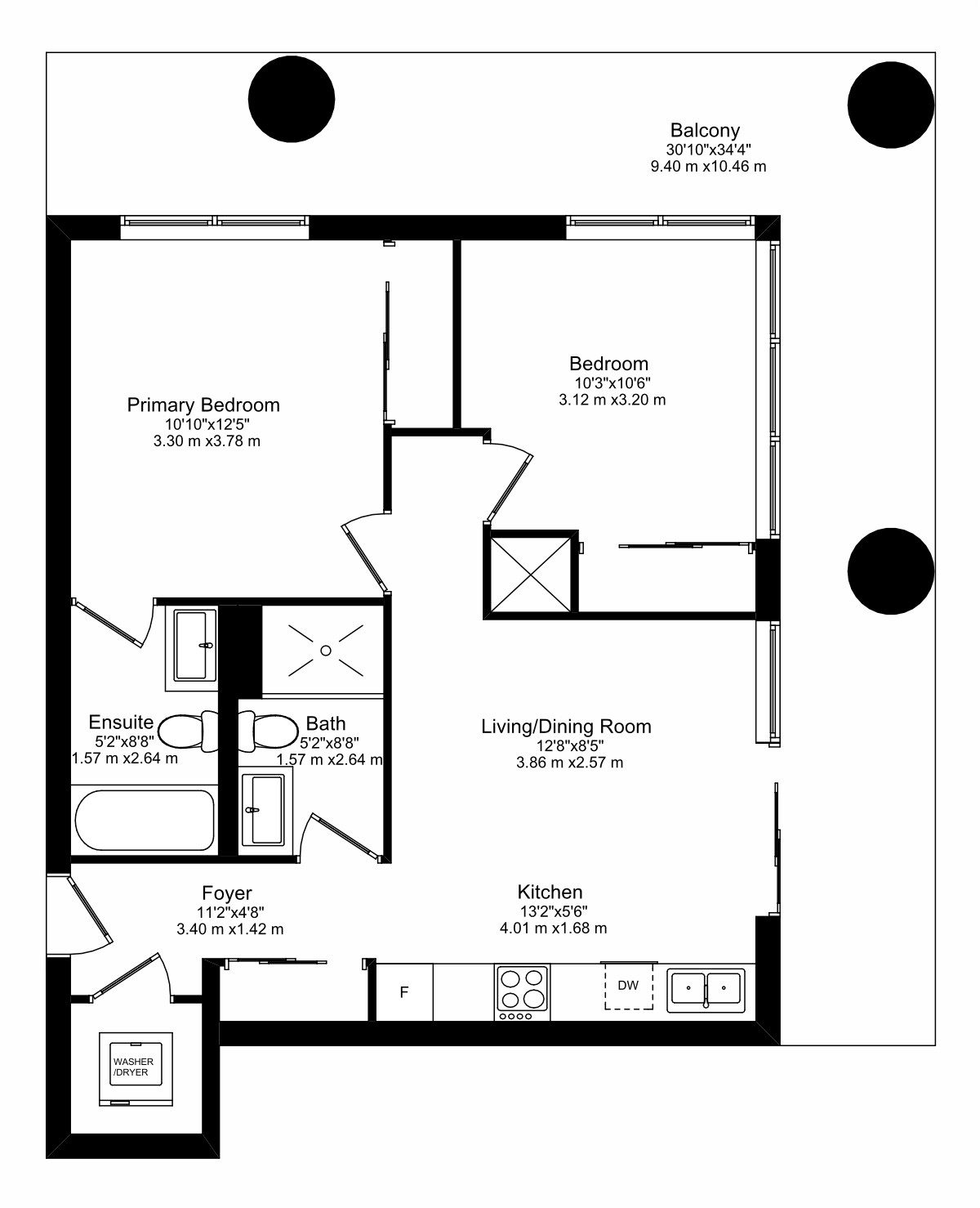 68 Canterbury Place Unit 202 - Floor Plan