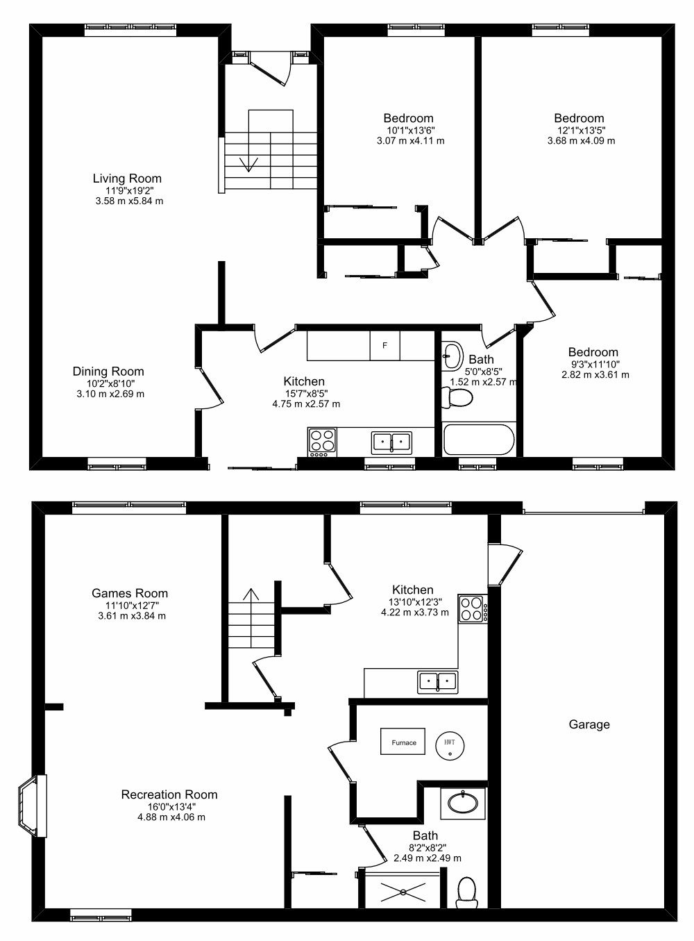 152 Valleyview Crescent - Floor Plans
