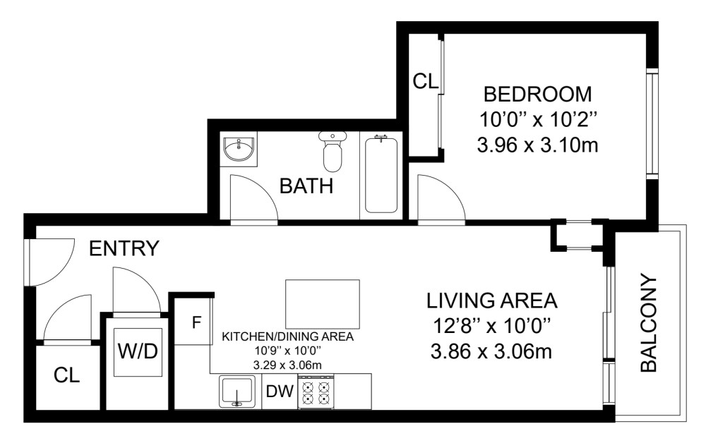 17 Zorra Street Unit 1504 - Floor Plan