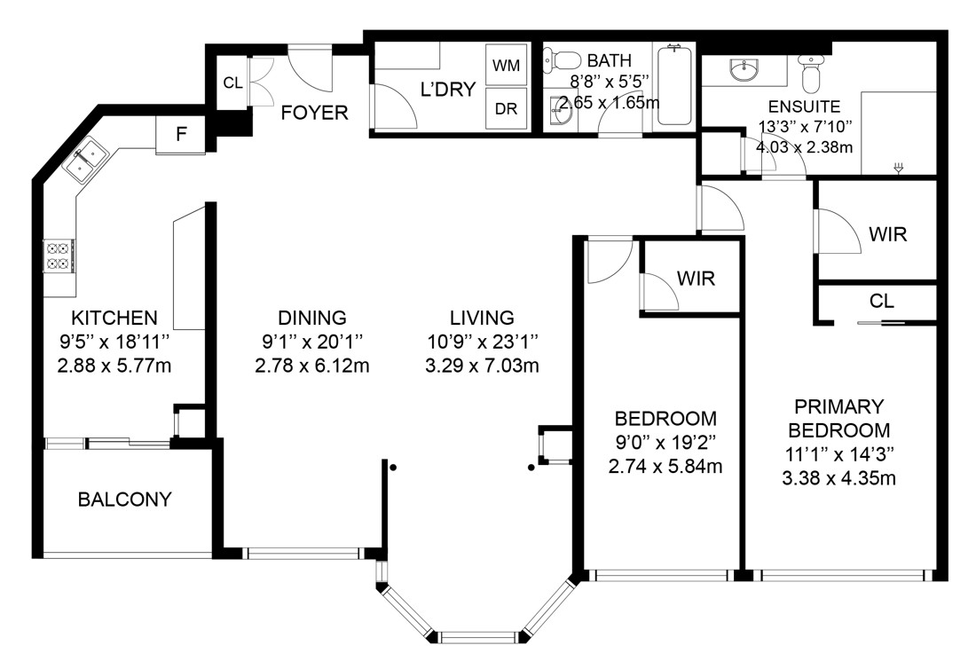 1 Clark Avenue West Unit 1508 - Floor Plan