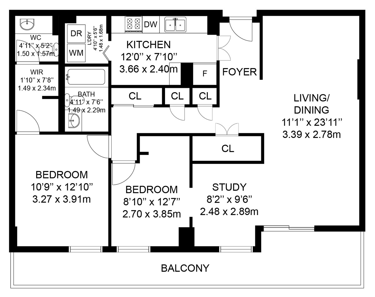 1 Royal Orchard Boulevard Unit 609 - Floor Plan