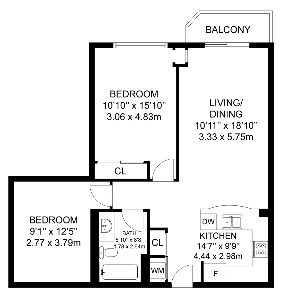 2 Maison Parc Court 311 - Floor Plan