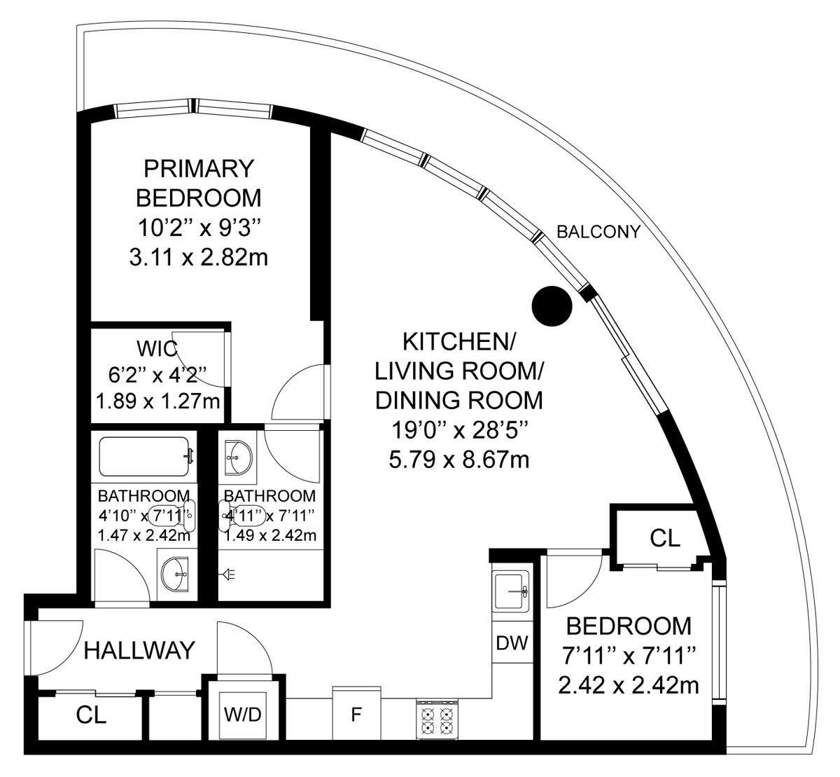 30 Gibbs Road Unit 1409 - Floor Plan