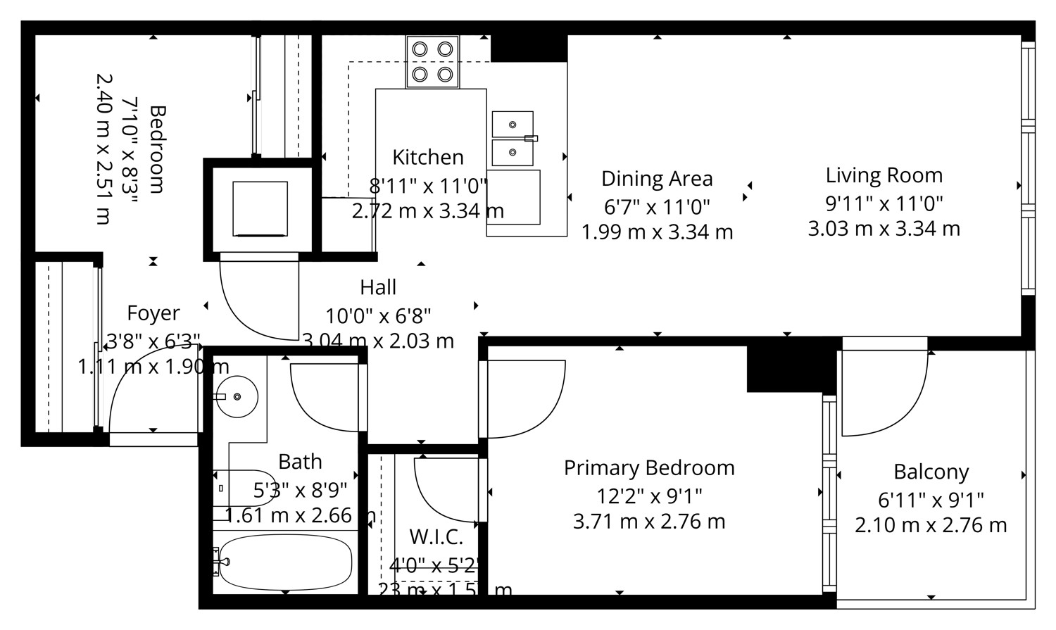60 Disera Drive Unit 1101 - Floor Plan