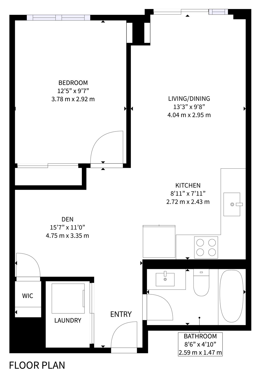 85 North Park Road Unit 406 - Floor Plan