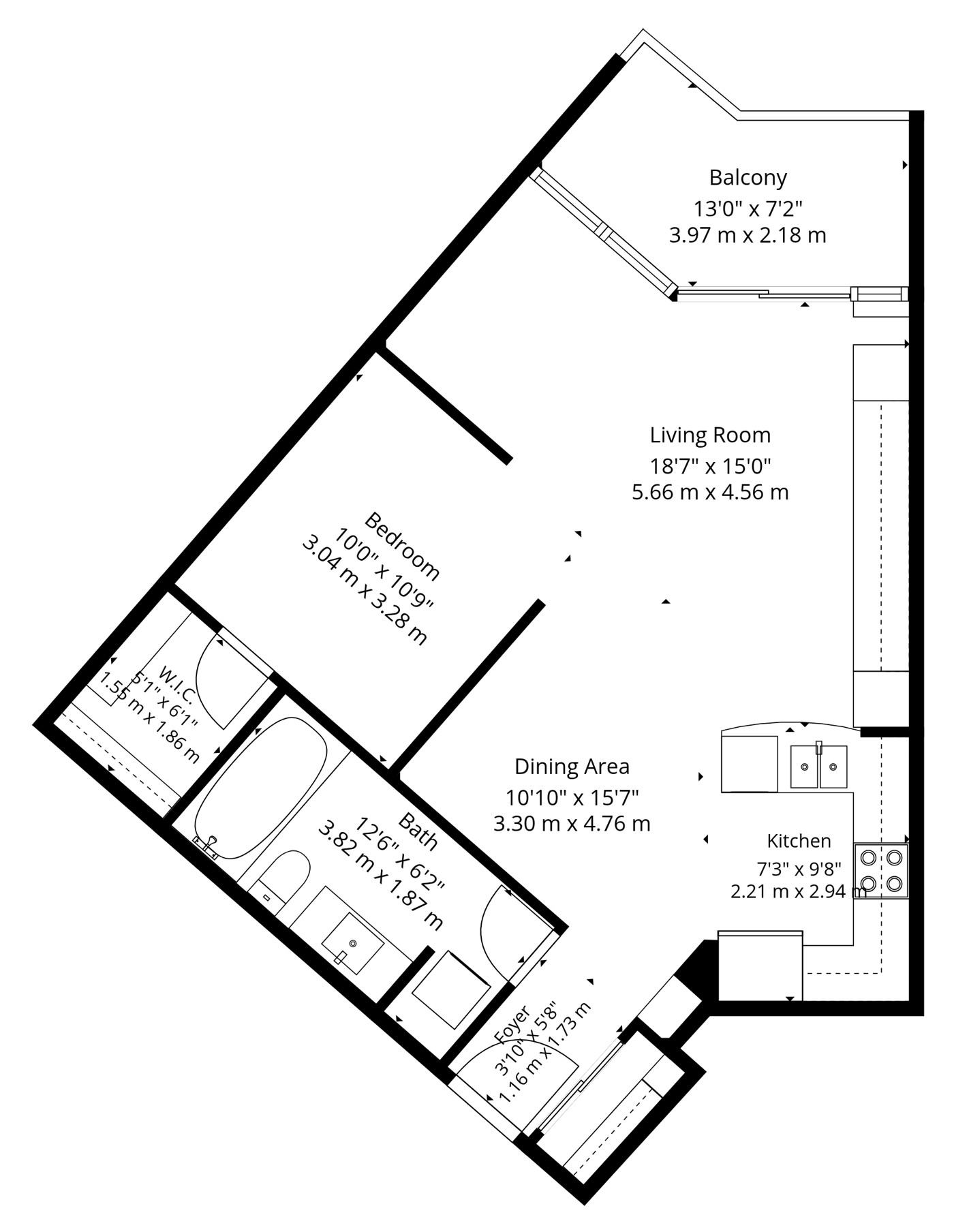 7608 Yonge Street #405 - Floor Plan